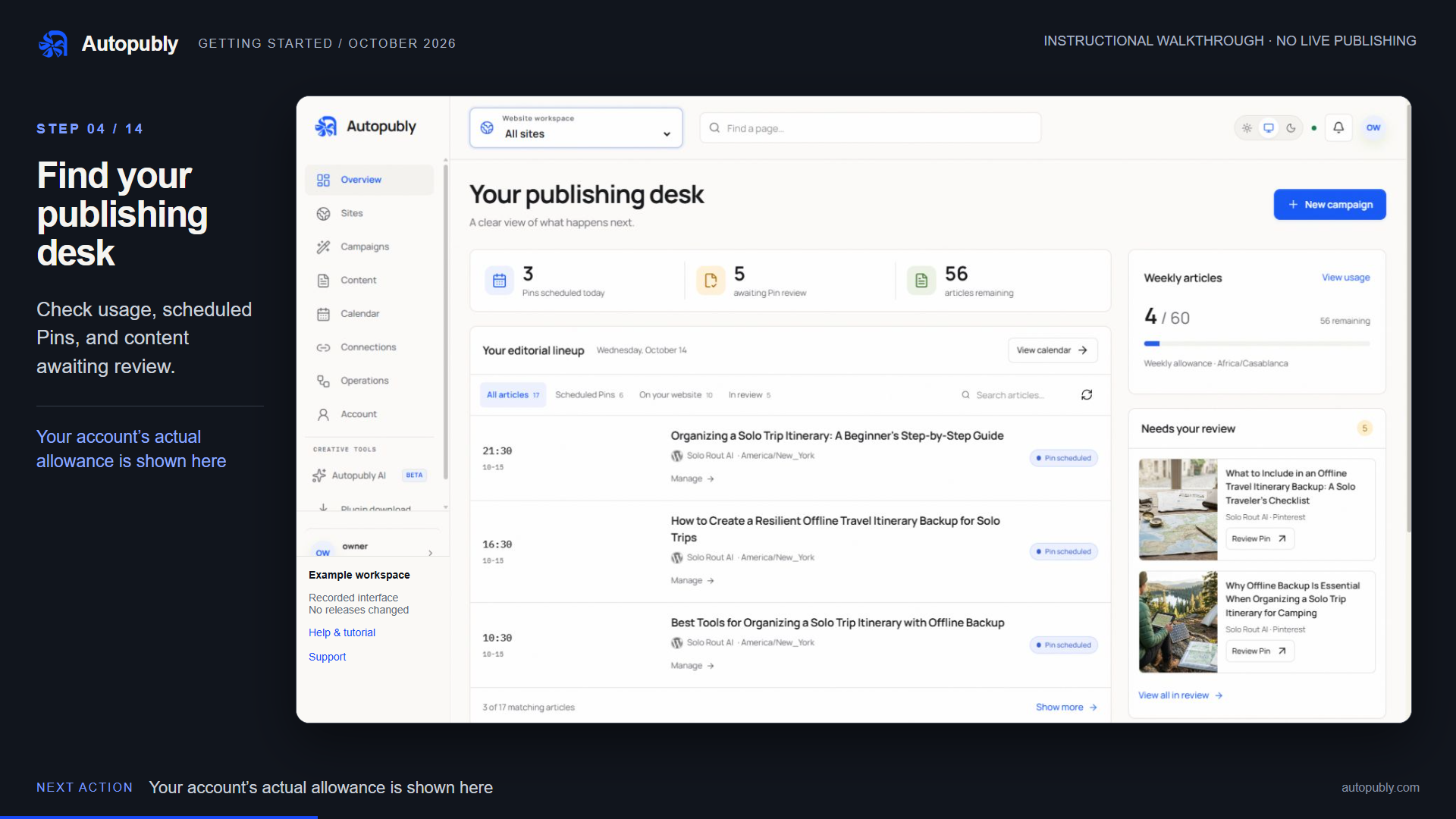 Autopubly tutorial: your publishing workflow